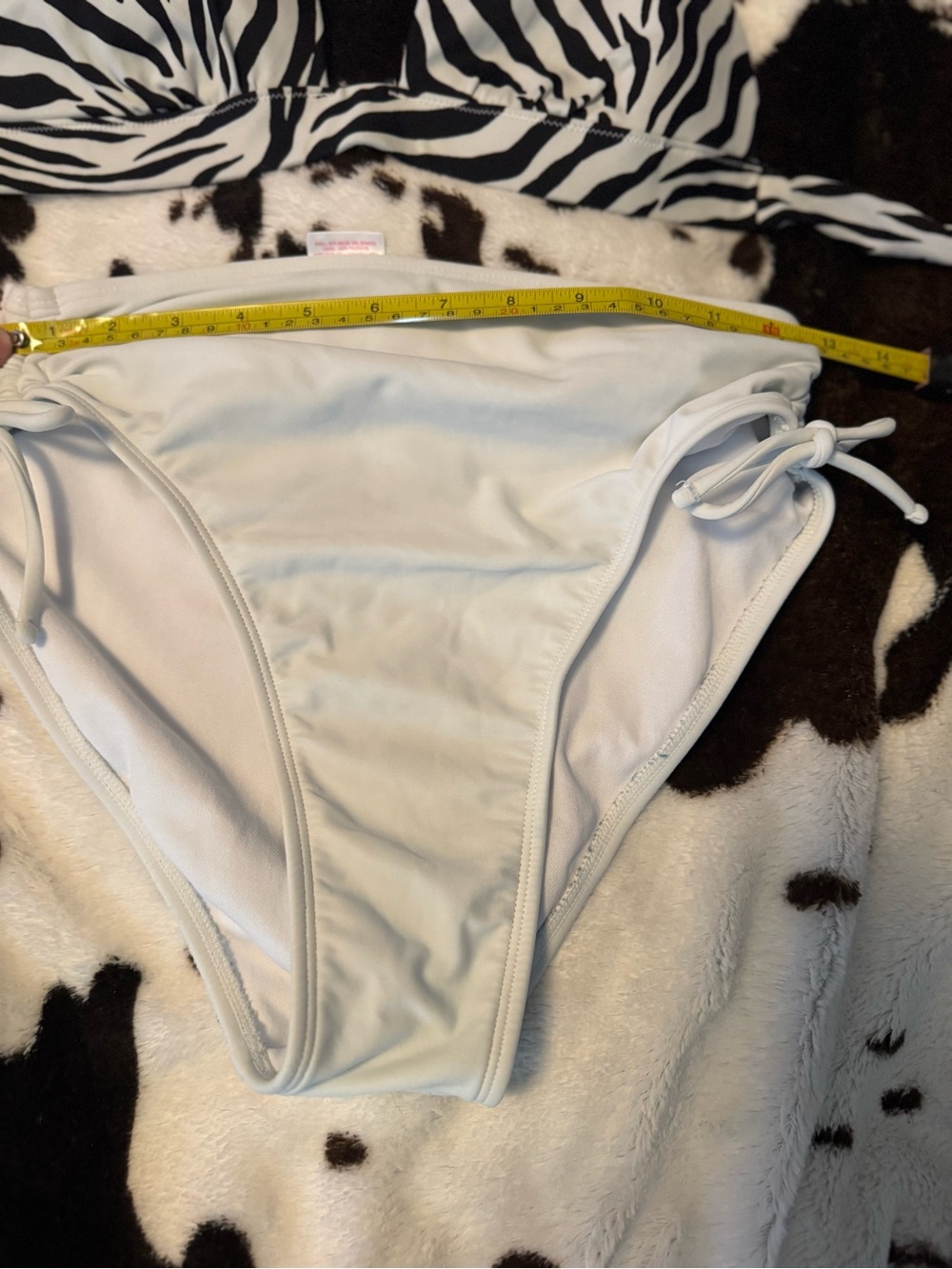 Victoria's Secret Black and White Zebra Print Bikini Top bikini set wireless - Picture 7 of 7
